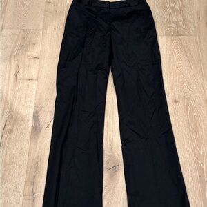 Lafayette 148 New York Black Straight Leg Pants, Size 4.
